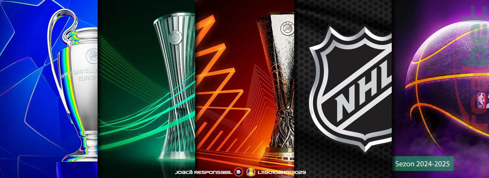 Pariuri Sportive pe meciuri din Champions League, Europa League, Conference League, NHL si NBA